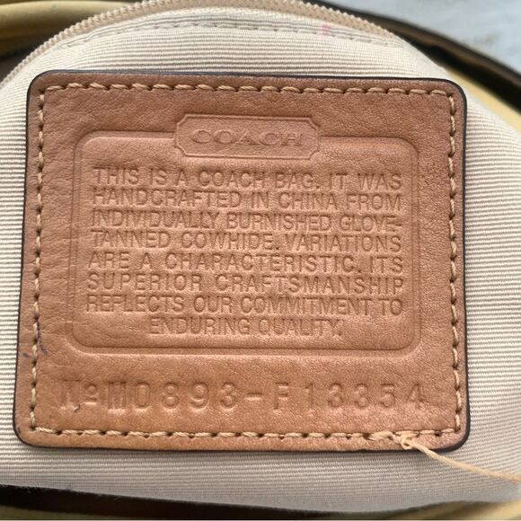 Y2K Coach Vintage Hobo Shoulder Handbag M0893-F13354 Butter Yellow Leather - Picture 6 of 16